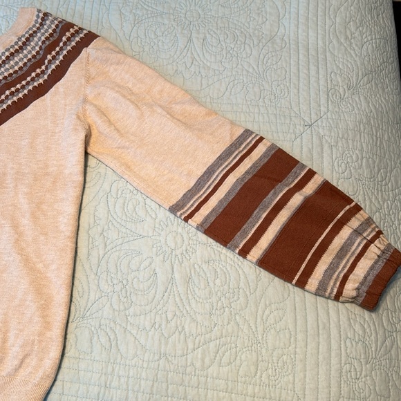South moon under (promesa) small-medium cute brown/cream sweater - Picture 2 of 4